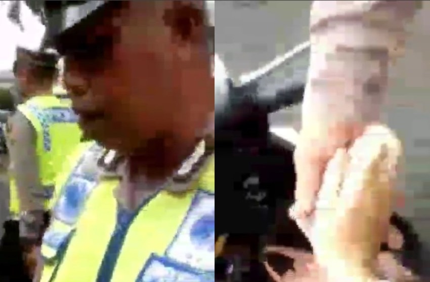 Beredar Video Oknum Polisi Lakukan Pungli pada Pengendara Motor