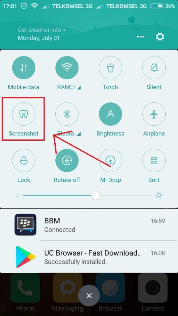 Cara Screenshot Xiaomi Redmi 6 dan Redmi 6A Tanpa Tombol Fisik