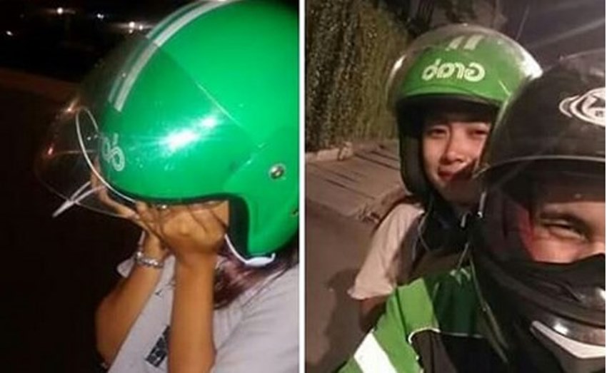 Dapat Penumpang yang Lagi Galau Driver Ojol ini Hibur si Wanita dengan Cara Unik Berkelanjutan Gak Nih