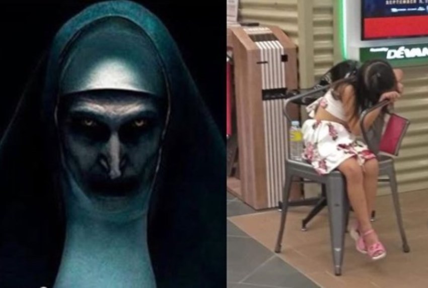 Demi Nonton Film The Nun Gadis 5 Tahun Ditinggal Orangtuanya di Luar Bioskop