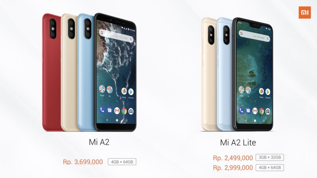 Xiaomi Mi A2 dan Mi A2 Lite Masuk Indonesia, Ini Dia Harga Resminya?
