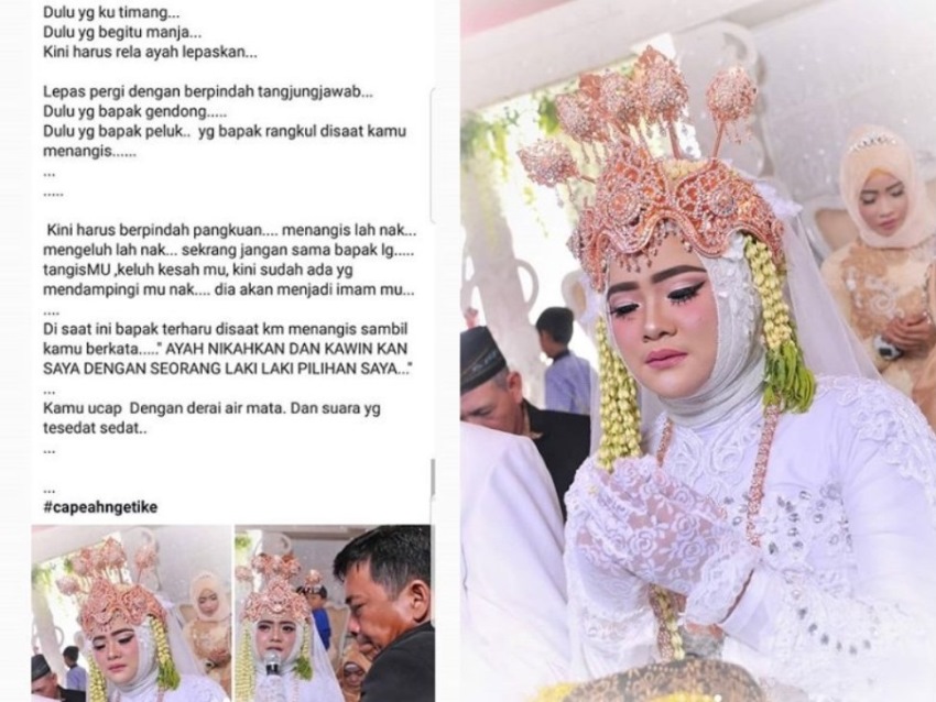 Nikahkan Putrinya Curahan Hati Bapak ini Bikin Netizen Nangis Berjamaah