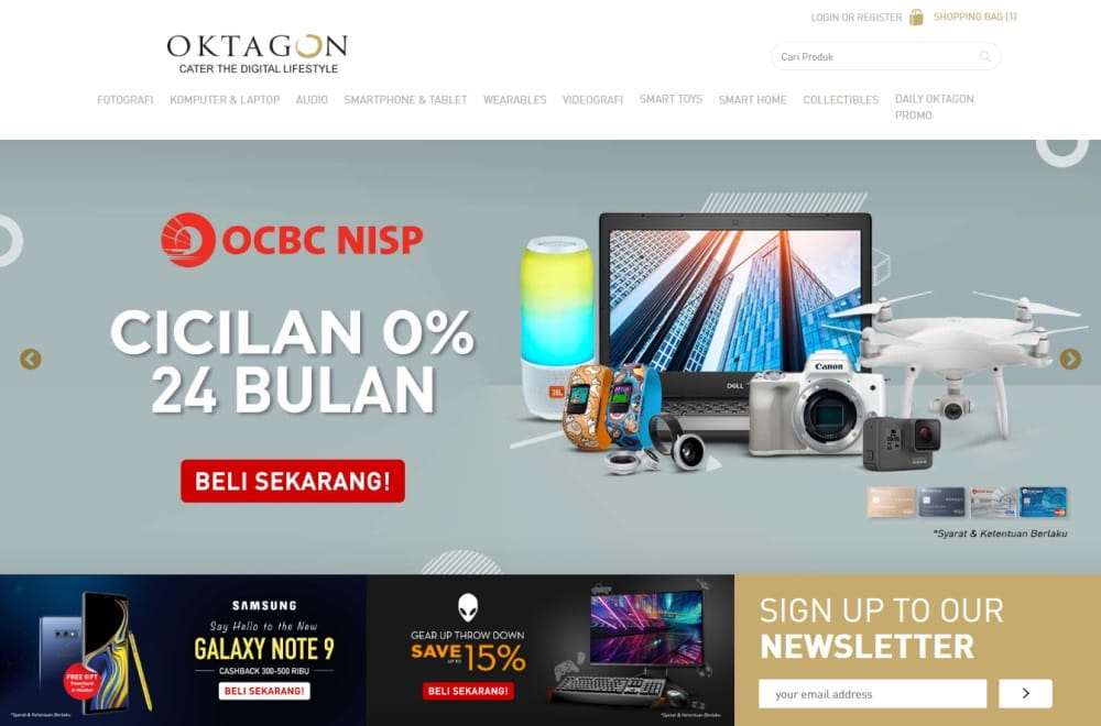 Review Belanja Online di Oktagon