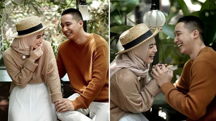 Cantik dalam Balutan Hijab Penampilan Melody JKT48 di Sesi Pemotretan Prewedding Bikin Pangling