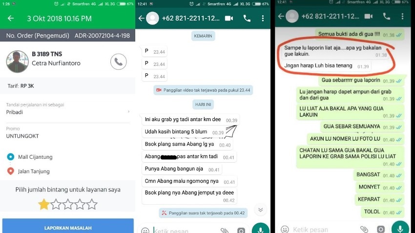 Dapat Pesan Berbau Pornografi dari Driver Ojol Wanita ini Syok Sampai Gak Mau Keluar Rumah