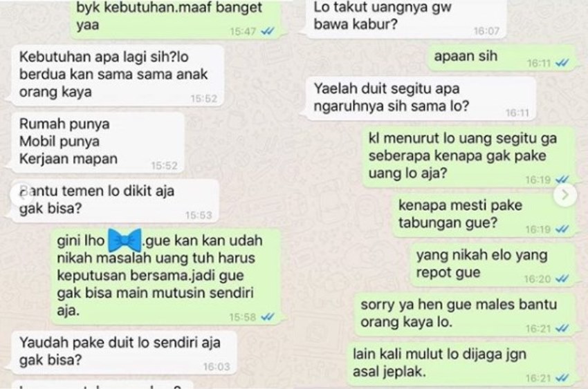 Dikasih Hati Minta Jantung Chat Orang Berutang ini Bikin Ikut Emosi