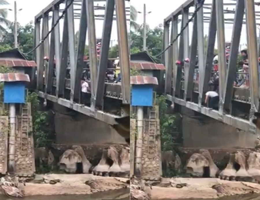 Kocak Wanita Ini Sempat Copot Sandal Sebelum Coba Bunuh Diri di Jembatan Sigi