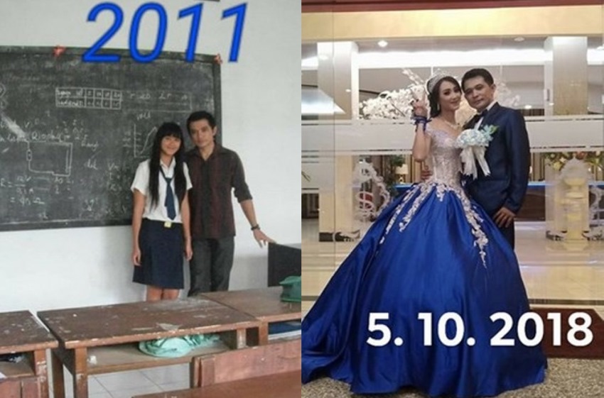 Viral Kisah Guru dan Murid Menjalin Cinta Selama 7 Tahun Hingga Berlanjut ke Pelaminan