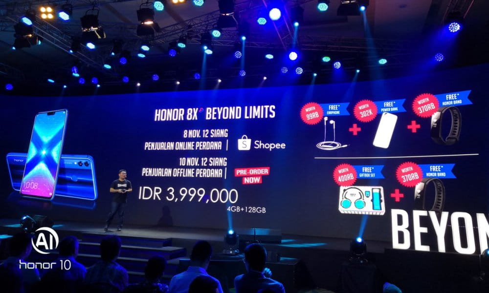 Honor 8X Resmi Dipasarkan di Indonesia, Segini Harga Resminya!