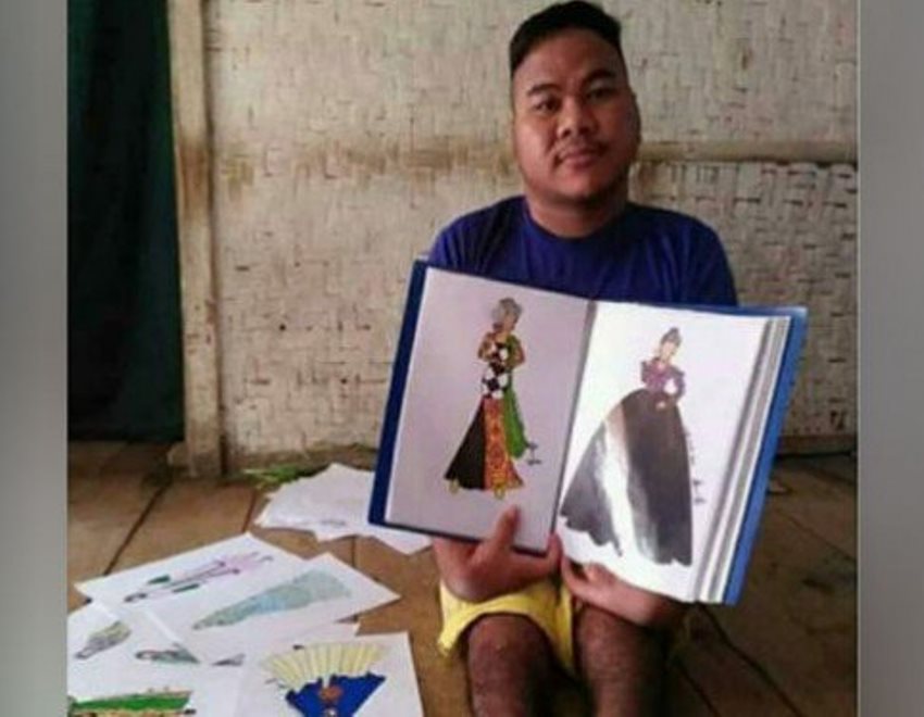 Miliki Keterbatasan Fisik Desain Baju Karya Pria ini Buat Netter Takjub