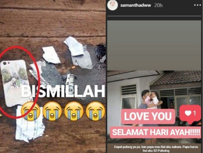 Orangtuanya Meninggal Ucapan Selamat Hari Ayah Putri Korban Pesawat Lion Air JT 610 ini Mengharukan