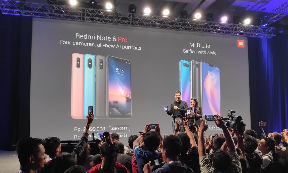 Peluncuran Xiaomi Redmi Note 6 Pro dan Mi 8 Lite di Indonesia