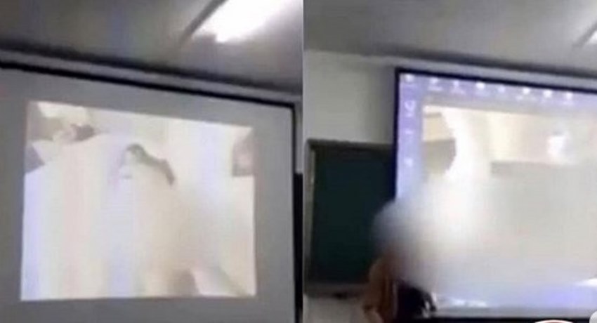 Sedang Mengajar Guru ini Tak Sengaja Putar Film Panas dari Laptop