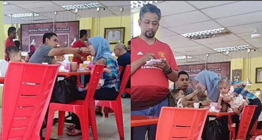 Suami Suapi Istri Makan Yang Dilakukan Anak Sulungnya Bikin Kagum Videonya Viral