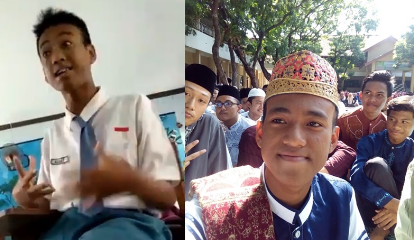 Viral Karena Quotes Gombalnya Siswa SMA asal Jombang ini Ternyata Sering Dakwah