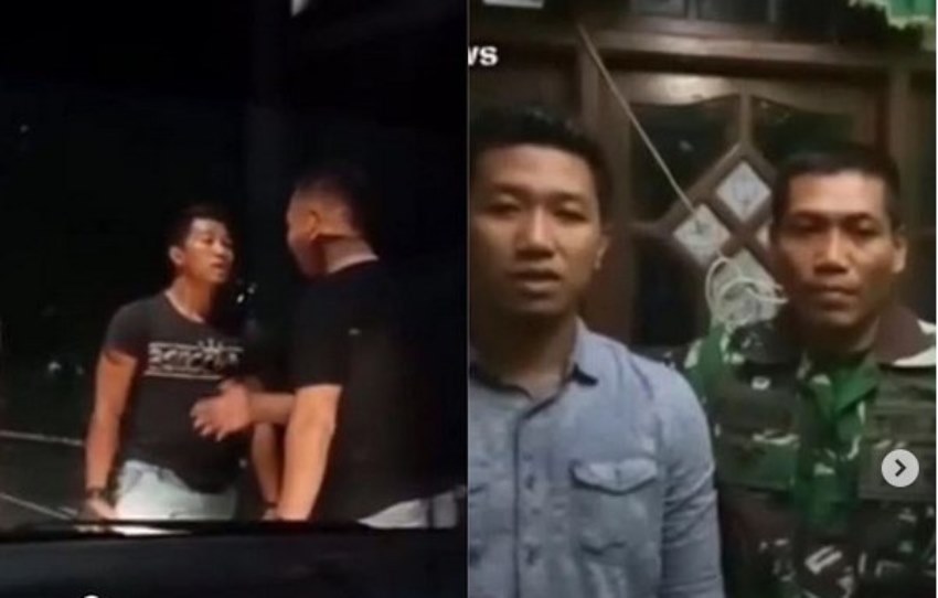 Beredar Video Pemuda Cekcok dengan Pria Diduga Anggota TNI Penyebabnya Gara Gara Ini