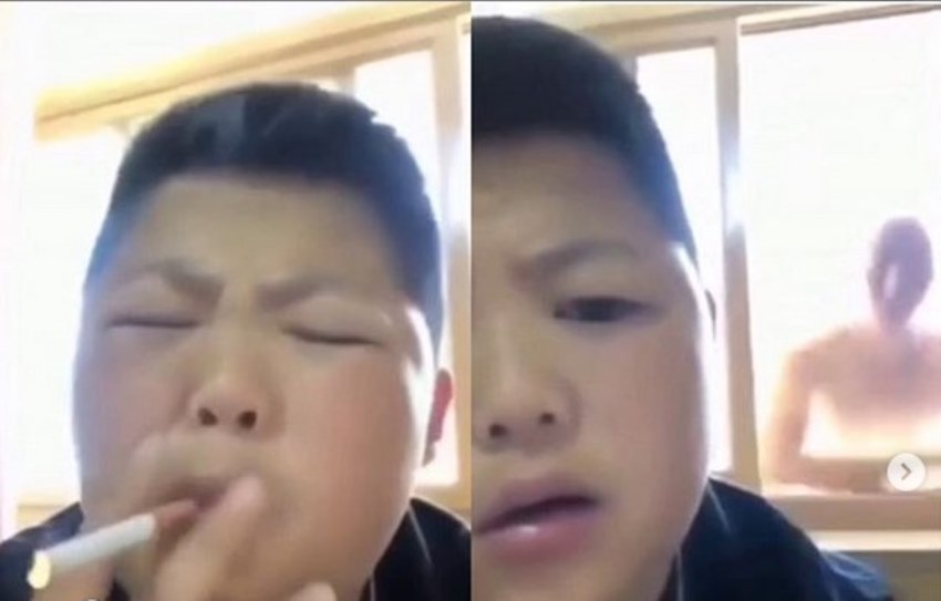 Bergaya So Cool sambil Merokok, Bocah ini Dikagetkan Penampakan di Jendela Bergaya So Cool sambil Merokok Bocah ini Dikagetkan Penampakan di Jendela