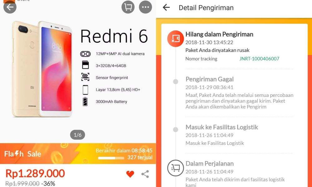 Flash Sale Xiaomi Redmi 6 Lazada Indonesia