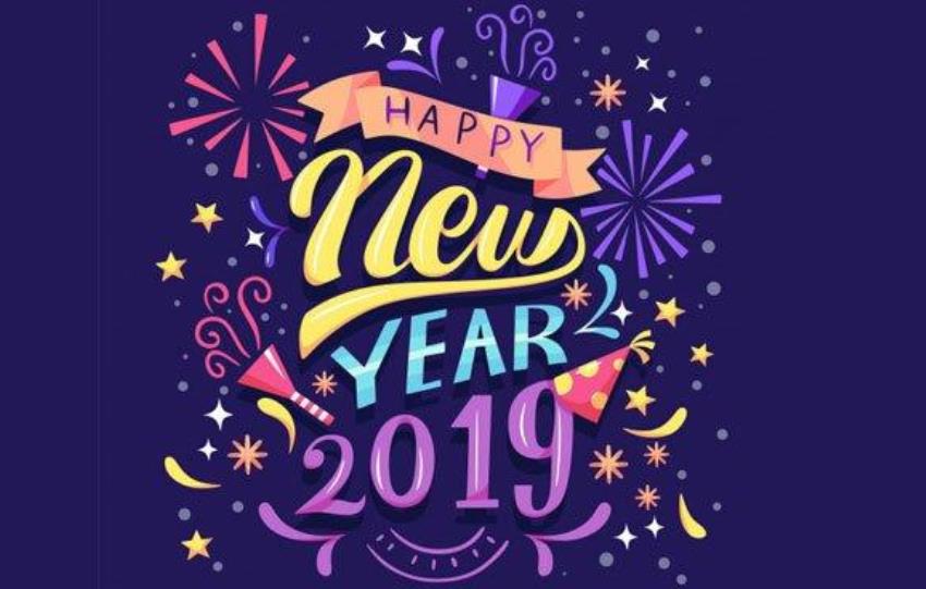 Gambar Ucapan Selamat tahun Baru 2019 Happy New Year