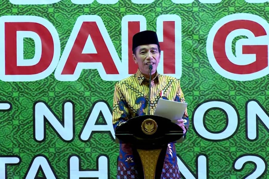 Hadiri Penutupan Festival Gambus Jokowi Nyanyi Lagu Deen Assalam Nisa Sabyan