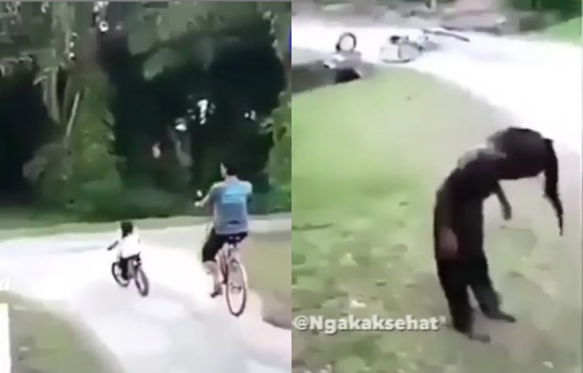 Main Sepeda, Seluruh Tubuh Bocah ini Tiba-Tiba Menghitam, Sang Ayah Malah Tertawa Main Sepeda Seluruh Tubuh Bocah ini Tiba Tiba Menghitam Sang Ayah Malah Tertawa