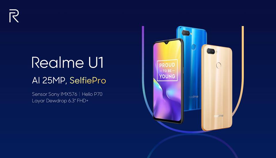 Resmi Mendarat di Indonesia, Realme U1 Dilepas Mulai Rp2.4 Jutaan