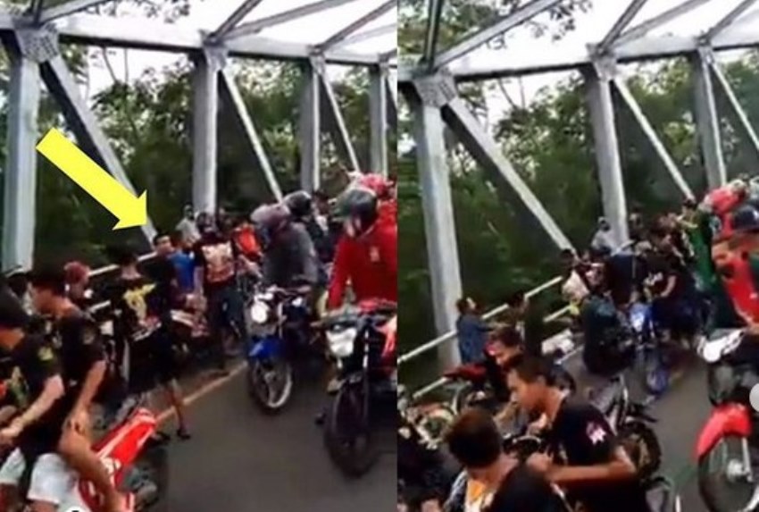 Beredar Video Dua Remaja Dikeroyok di Jembatan Ngujang 2 Tulungagung Korban Lapor polisi