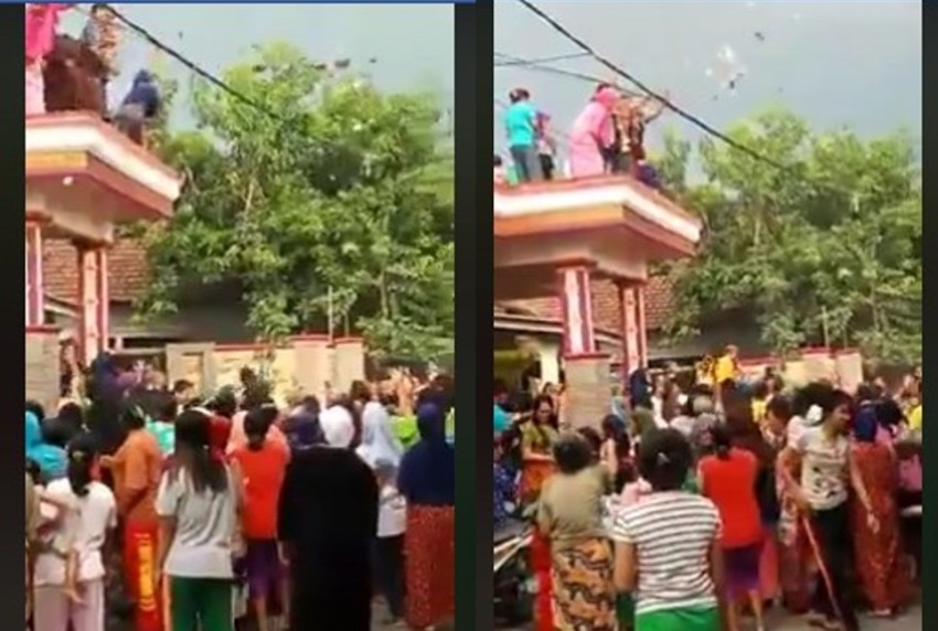 Bikin Heboh Tetangga dan Warga Sekitar Satu Keluarga di Probolinggo Sebar Uang dari Atas Rumah