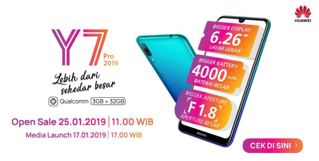 Harga Huawei Y7 Pro 2019 Indonesia