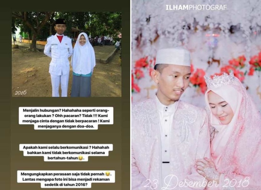 Menikah dengan Ketua MOS nya Dulu Tanpa Pacaran Kisah Pasangan Pengantin ini Viral