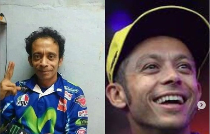 Mirip Valentino Rossi Tukang Servis Handphone ini Hebohkan Netizen