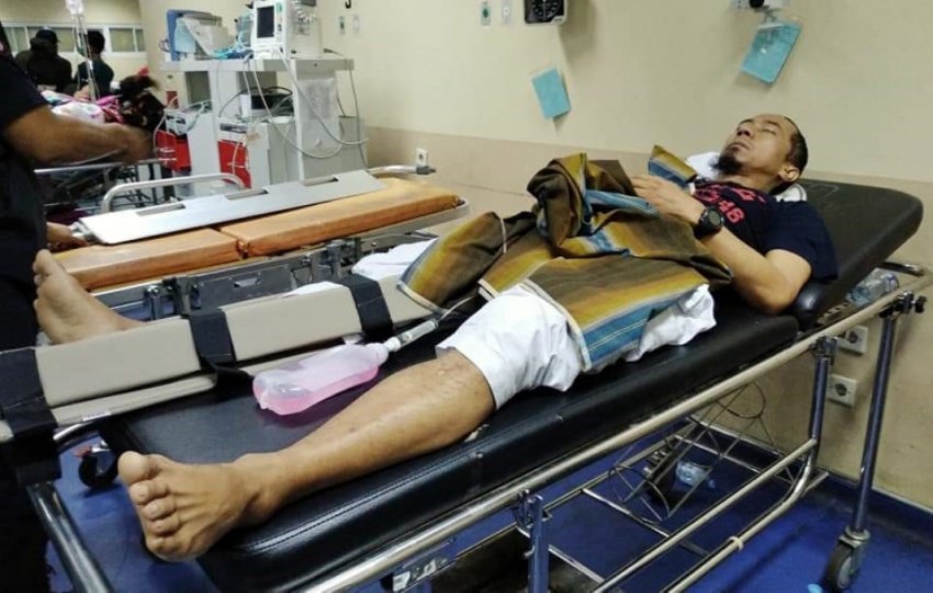 Mobil yang Ditumpanginya Ditabrak Truk di Cianjur Yuki Pas Band Alami Patah Kaki