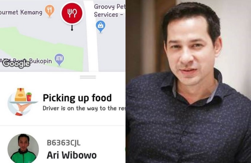 Order Makanan Via GoFood Nama Driver yang Didapat Aktor Ari Wibowo Bikin Senyum Senyum Sendiri