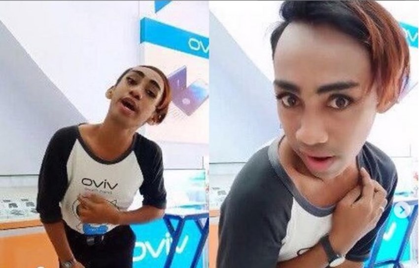 Promosikan Produk Baru dengan Cara Tak Biasa Aksi Sales Handphone ini Bikin Geli