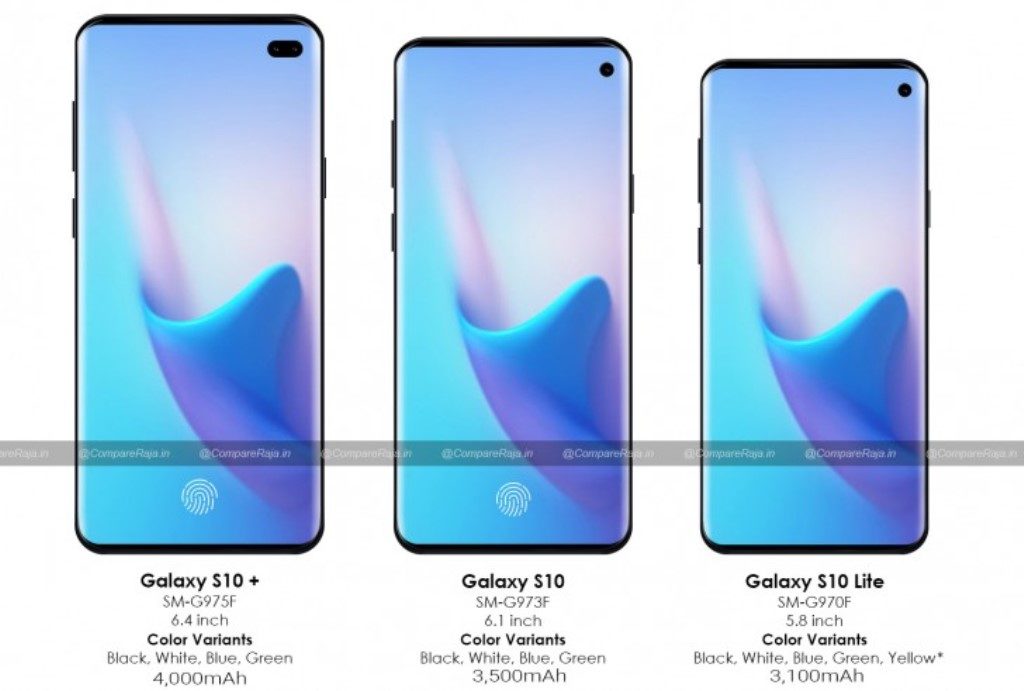 Spesifikasi Utama Samsung Galaxy S10, S10 Plus dan S10 Lite Terungkap