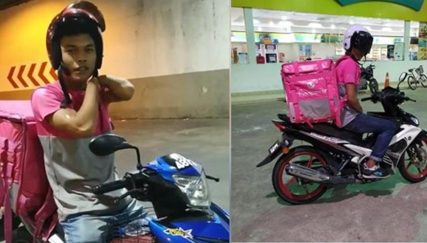 Tak Punya Telapak Tangan, Perjuangan Pria Pengantar Makanan ini Bikin Salut Tak Punya Telapak Tangan Perjuangan Pria Pengantar Makanan ini Bikin Salut