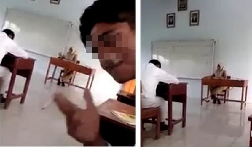 Viral Video Sekelompok Siswa SMA Merokok dalam Kelas di Hadapan Guru Netizen Murka