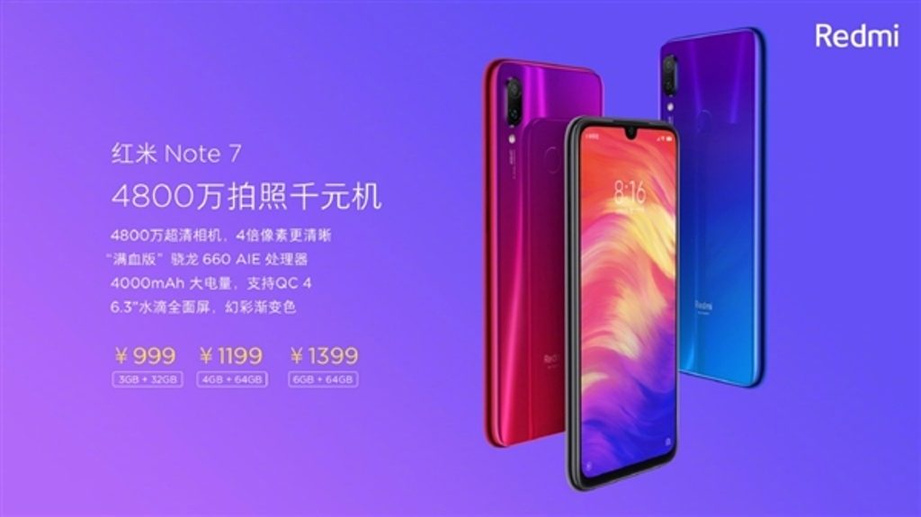 Xiaomi Redmi Note 7 Meluncur, Andalkan Snapdragon 660 dengan Kamera 48 Megapiksel