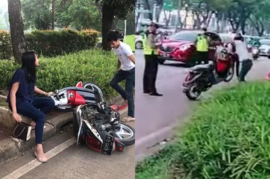 Aksi Pria Rusak Motor karena Ditilang Viral Kendaraan Itu Ternyata Milik Pacarnya