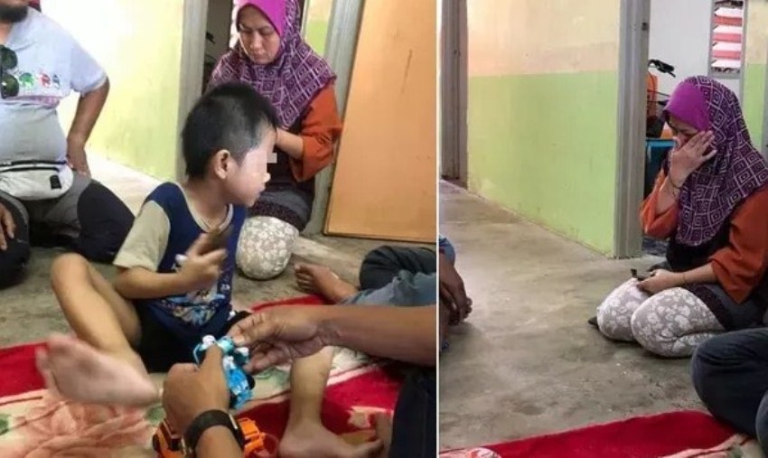 Kondisi Keuangan Ibunya Memprihatinkan Dua Bocah ini Punguti Makanan Sisa dari Tong Sampah Sekolah