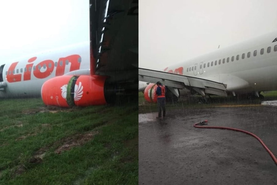 Lion Air Tergelincir di Pontianak Penumpang Selamat Sujud Syukur 5 Kali di Landasan
