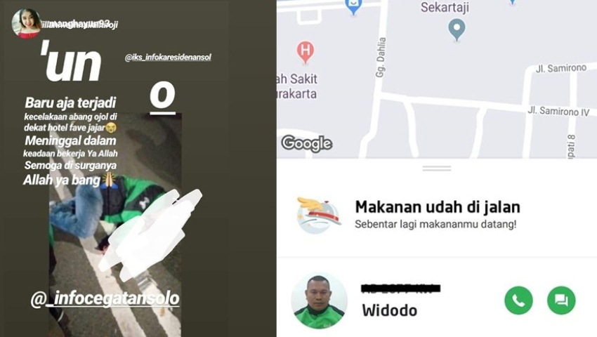 Order Makanan Via Ojol Wanita ini Kaget saat Tahu Drivernya Meninggal Dunia