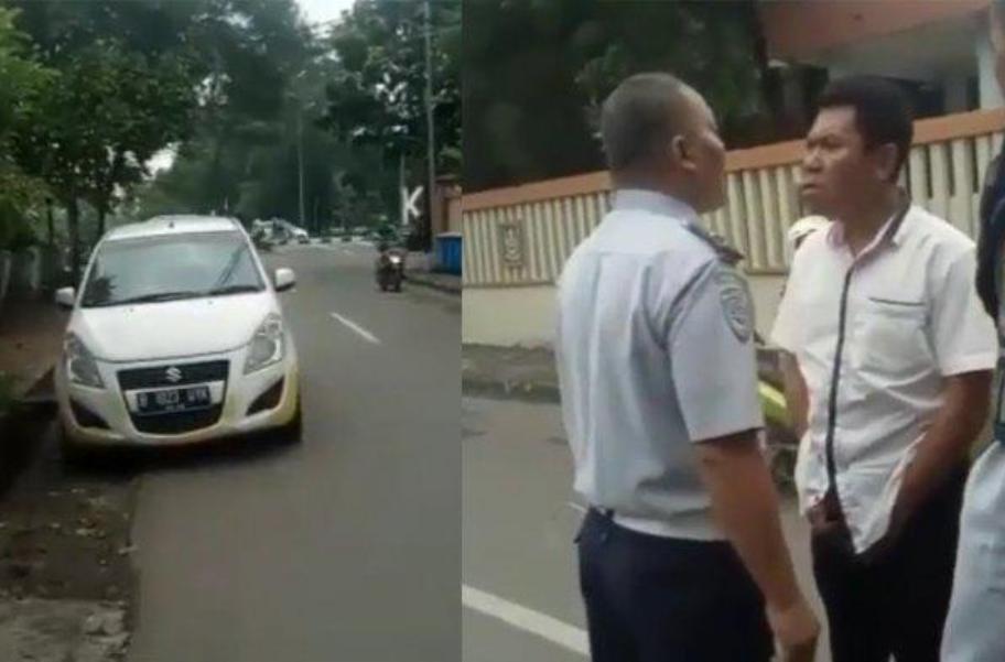 Video Viral Petugas Dishub Bekasi Diajak Berkelahi oleh Pengendara Mobil yang Parkir Sembarangan Netizen Ikut Emosi