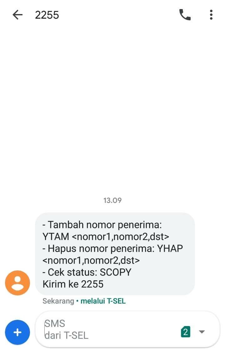 Cara Sadap SMS Terbaru