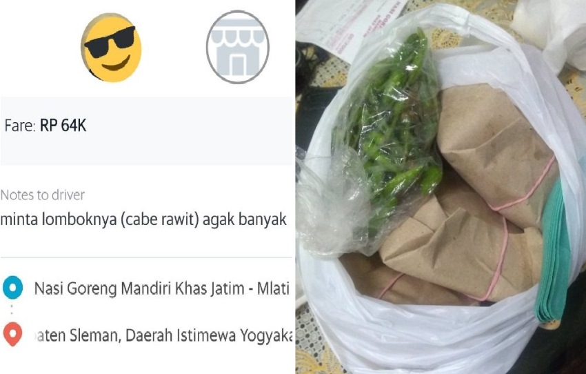 Minta Tambahan Cabai Pria ini Kaget Lihat Bungkusan Plastik dalam Makanan Pesanannya