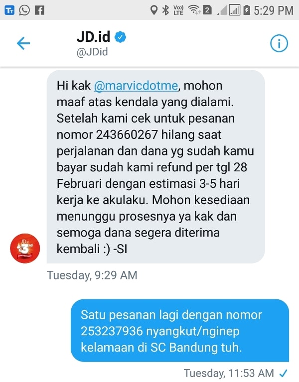Carut Marut Pengiriman Paket Jd Id Pesanan Belum Sampai Kamu Gak
