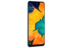 Samsung Galaxy A30 Tampak Kiri White