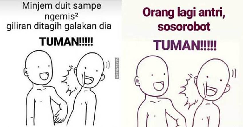 Viral Meme Tuman yang Digunakan untuk Menyindir Orang Ternyata ini Artinya