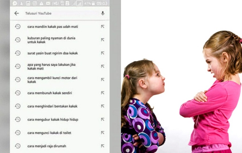 Viral Screenshot Riwayat Pencarian Sang Adik yang Buat Kakaknya Kaget Warganet Ngeri
