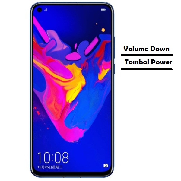 Cara Screenshot Honor View 20 Menggunakan Dua Tombol Kombinasi